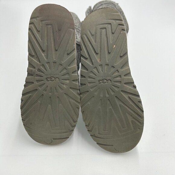 UGG Australia Cardy Classic Knit Tall Sweater Boots Gray Women Size 7 - Picture 8 of 8